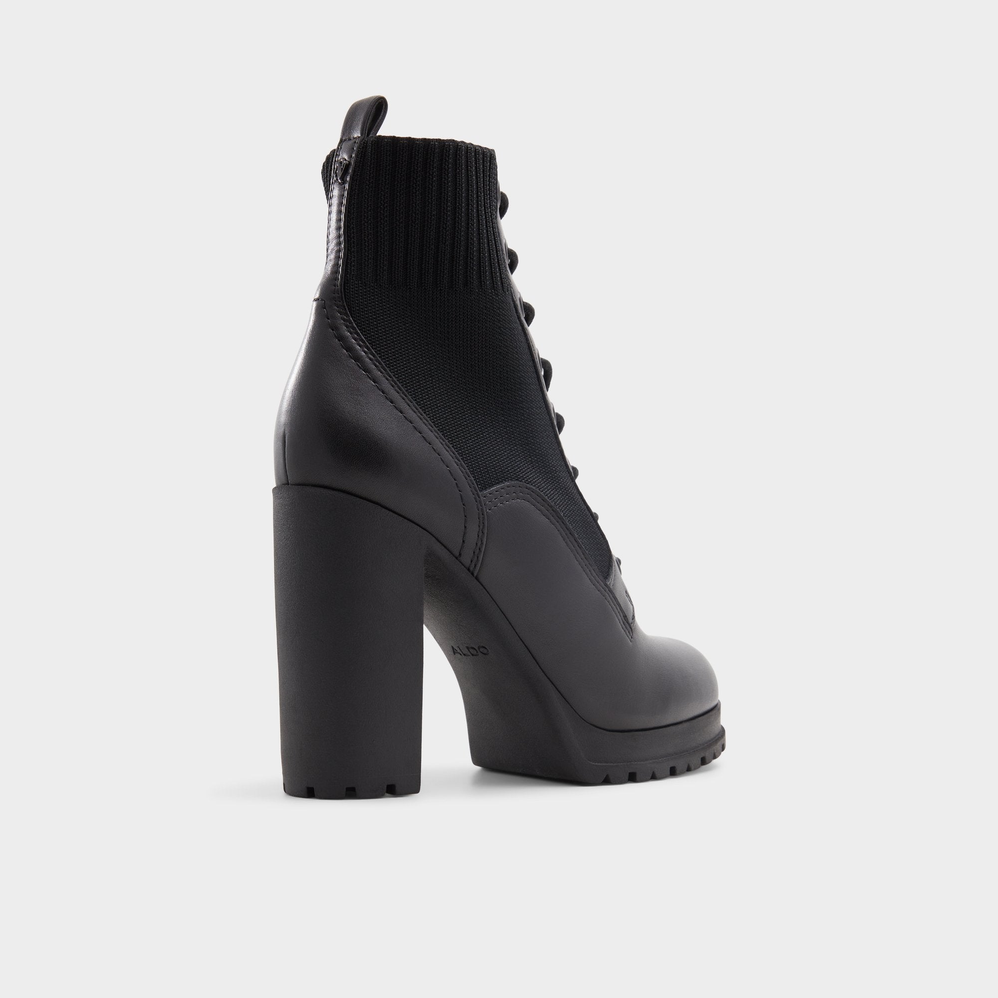 Lug sole Rebellious Black Women's Combat boots - Combat ankle boot