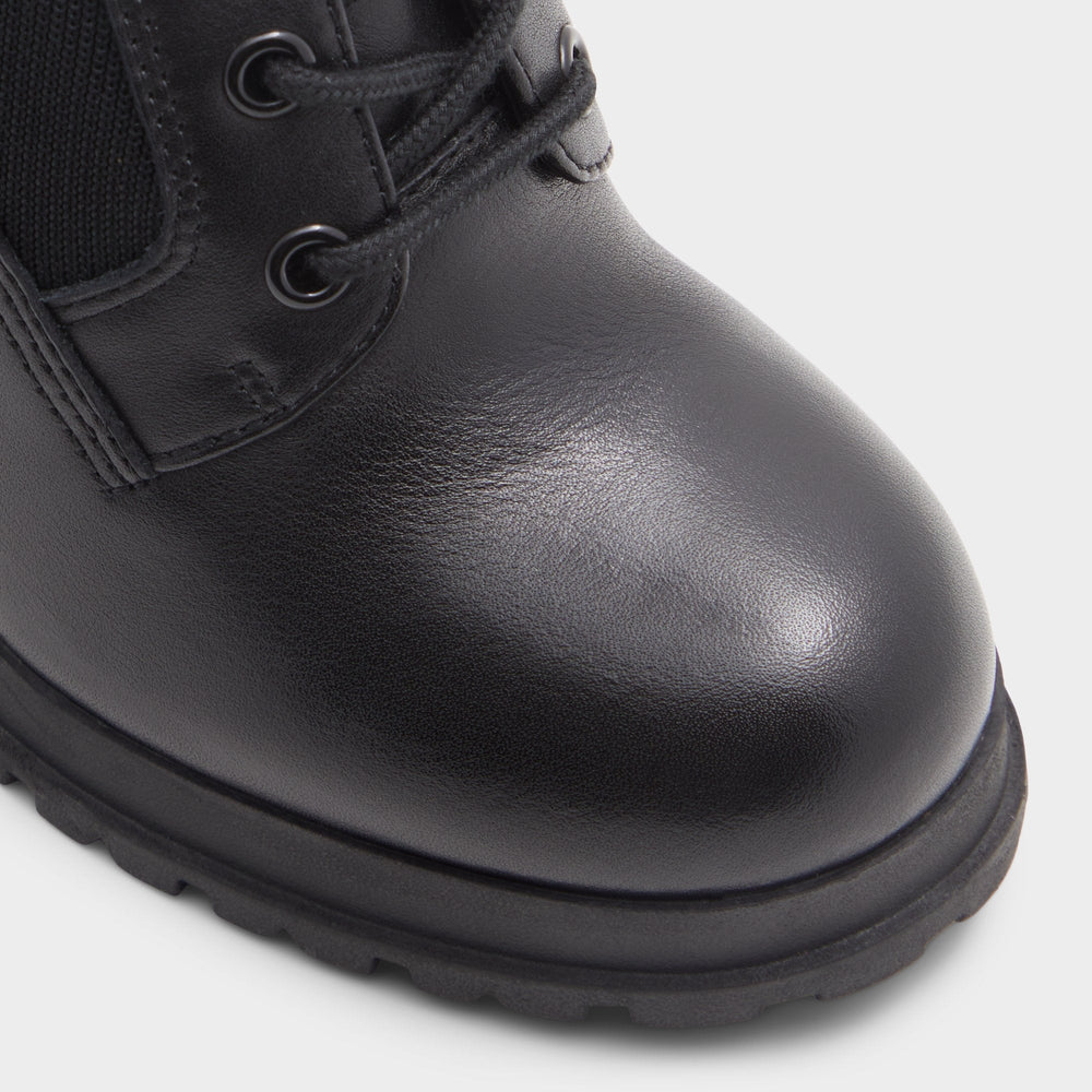 Lug sole Rebellious Black Women's Combat boots - Combat ankle boot