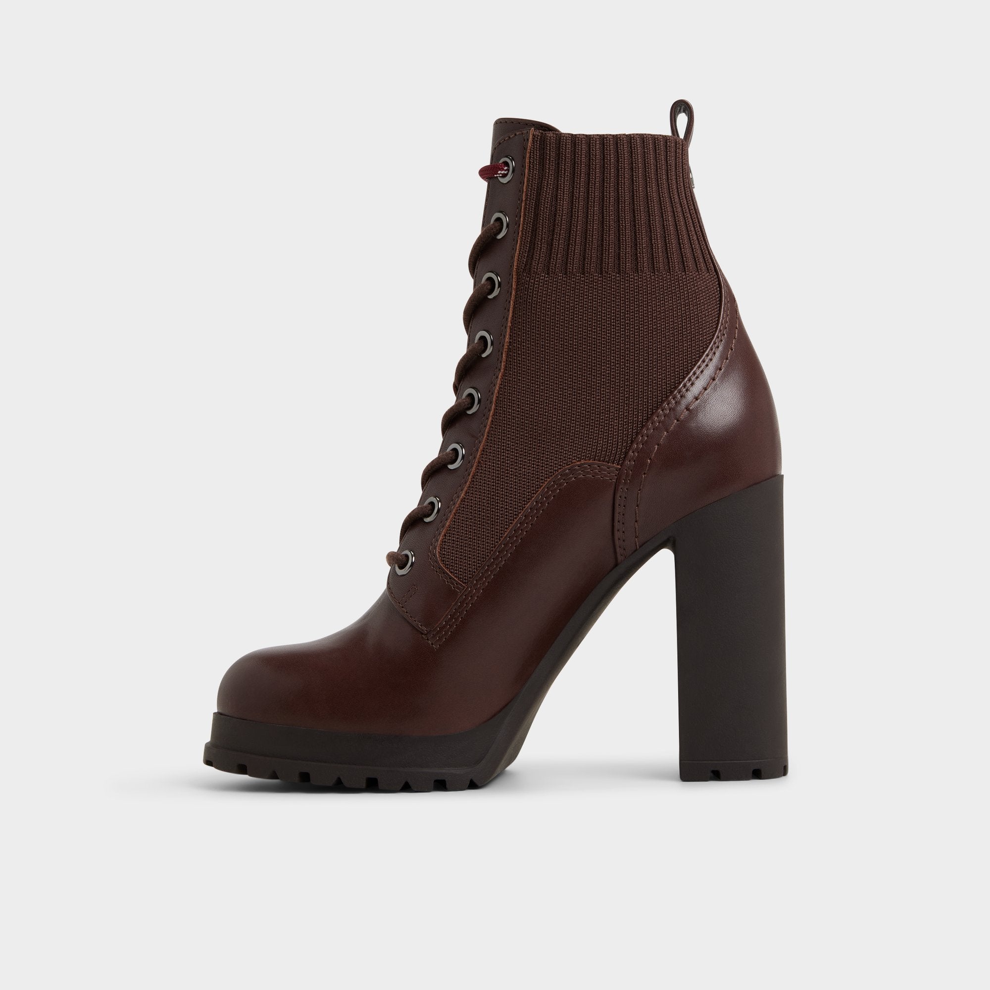 Lug sole Rebellious in Other Brown - Combat ankle boot