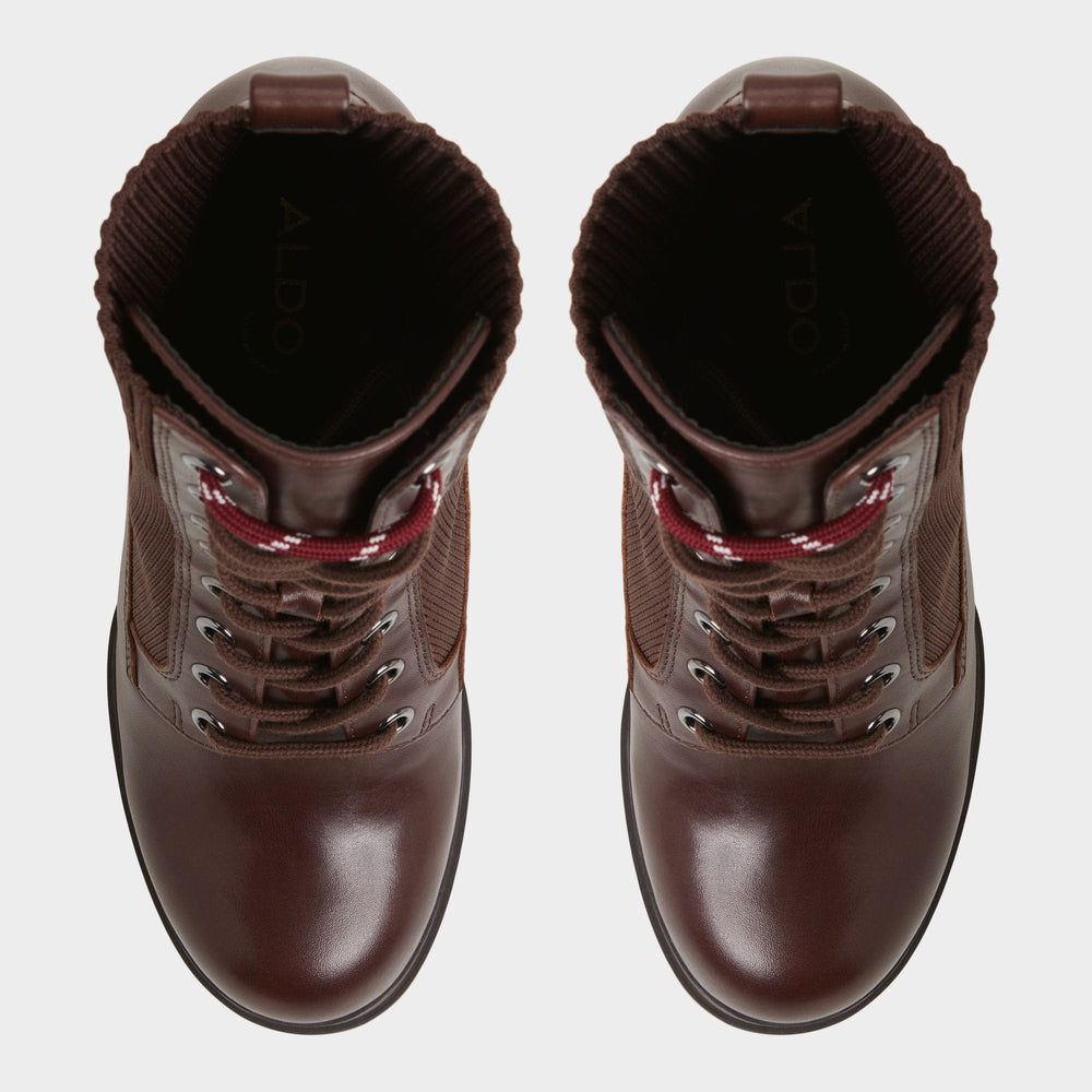 Lug sole Rebellious in Other Brown - Combat ankle boot