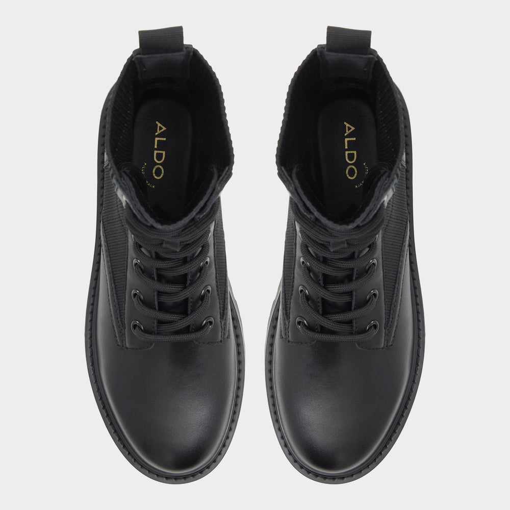 Talaleryknit Black Women's Combat boots - Combat ankle boot Black