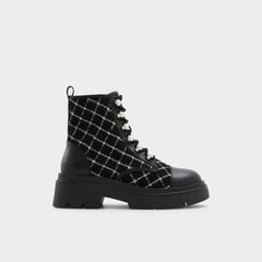 Marthia in Other Black - Combat ankle boot Black