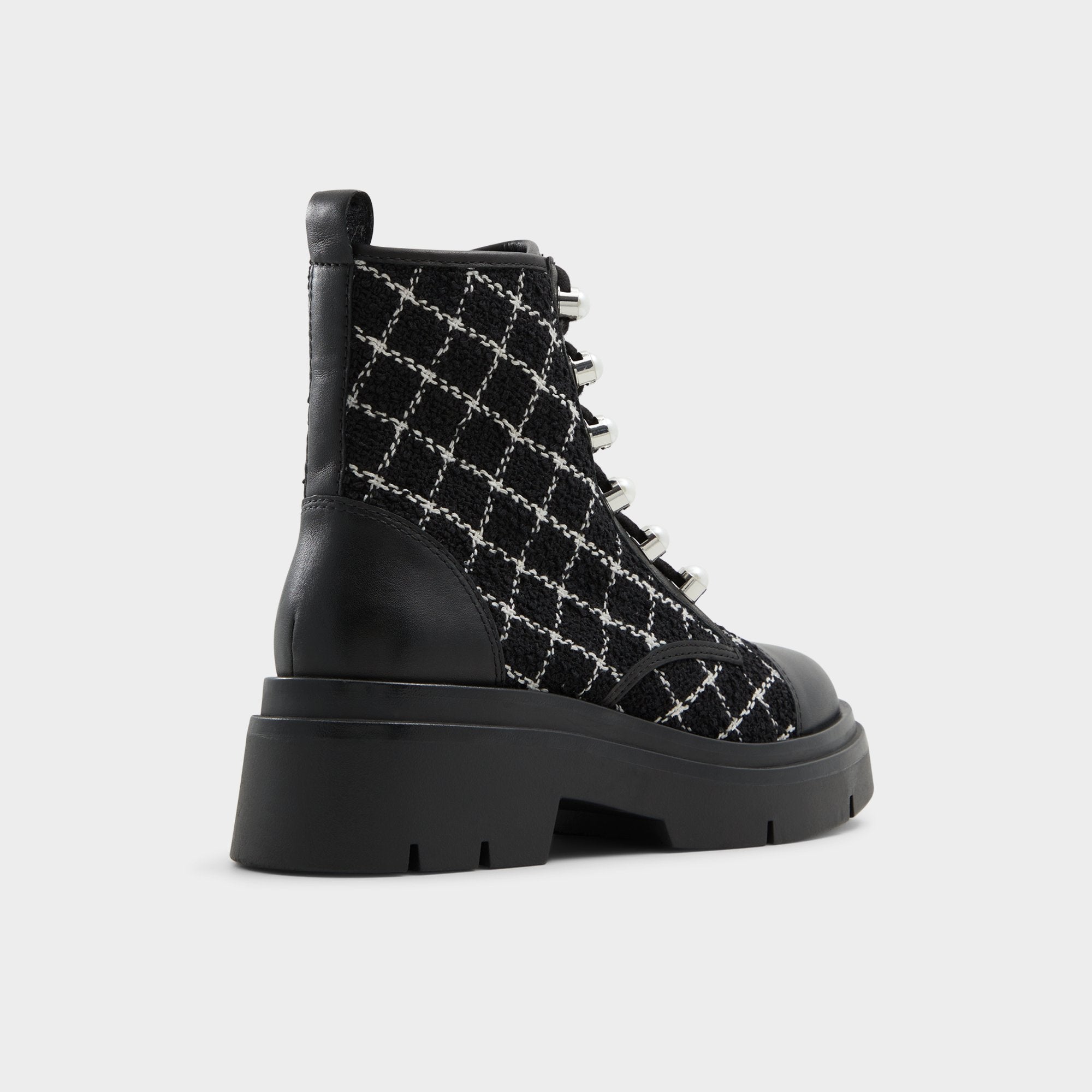 Marthia in Other Black - Combat ankle boot Black