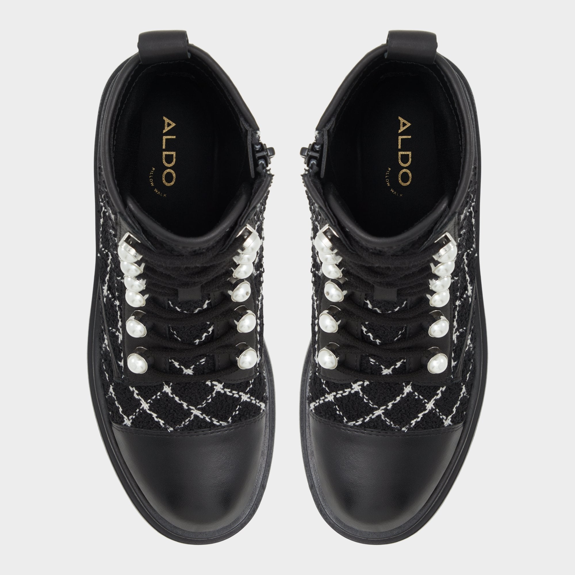 Marthia in Other Black - Combat ankle boot Black