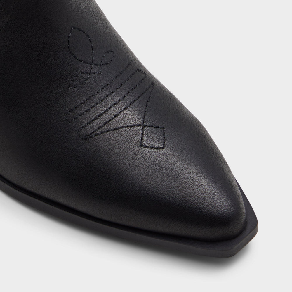 Block heel Nebraska Black Women's Western - Mid-calf western boot