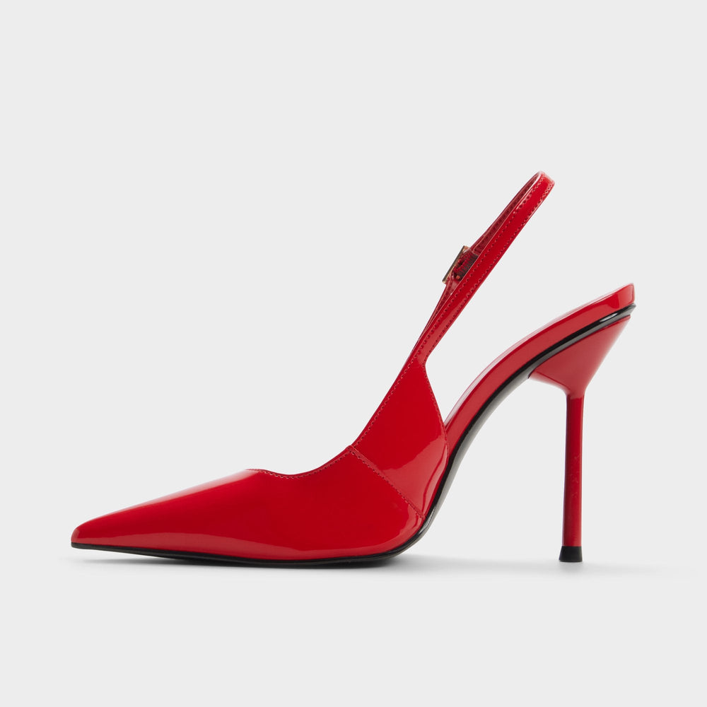 Serrah in Medium Red - Pump Stiletto heel