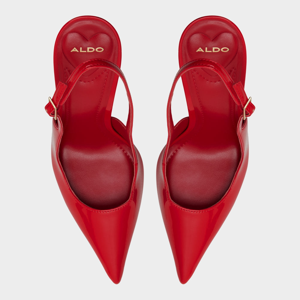 Serrah in Medium Red - Pump Stiletto heel