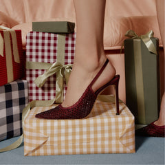 Stiletto heel Marciana in Burgundy 14151906 - Slingback heel