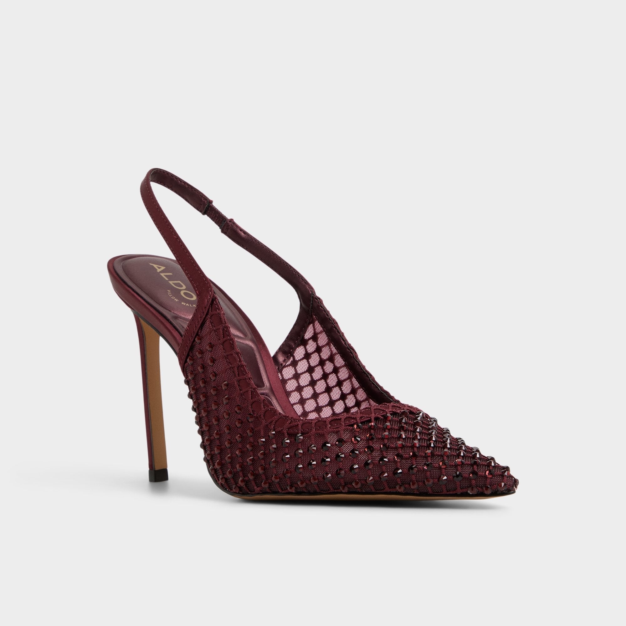Stiletto heel Marciana in Burgundy 14151906 - Slingback heel