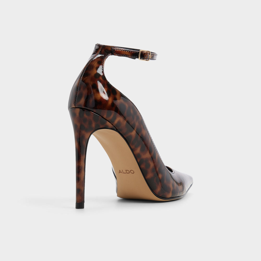 Antigua in Open Brown - Pump Stiletto heel