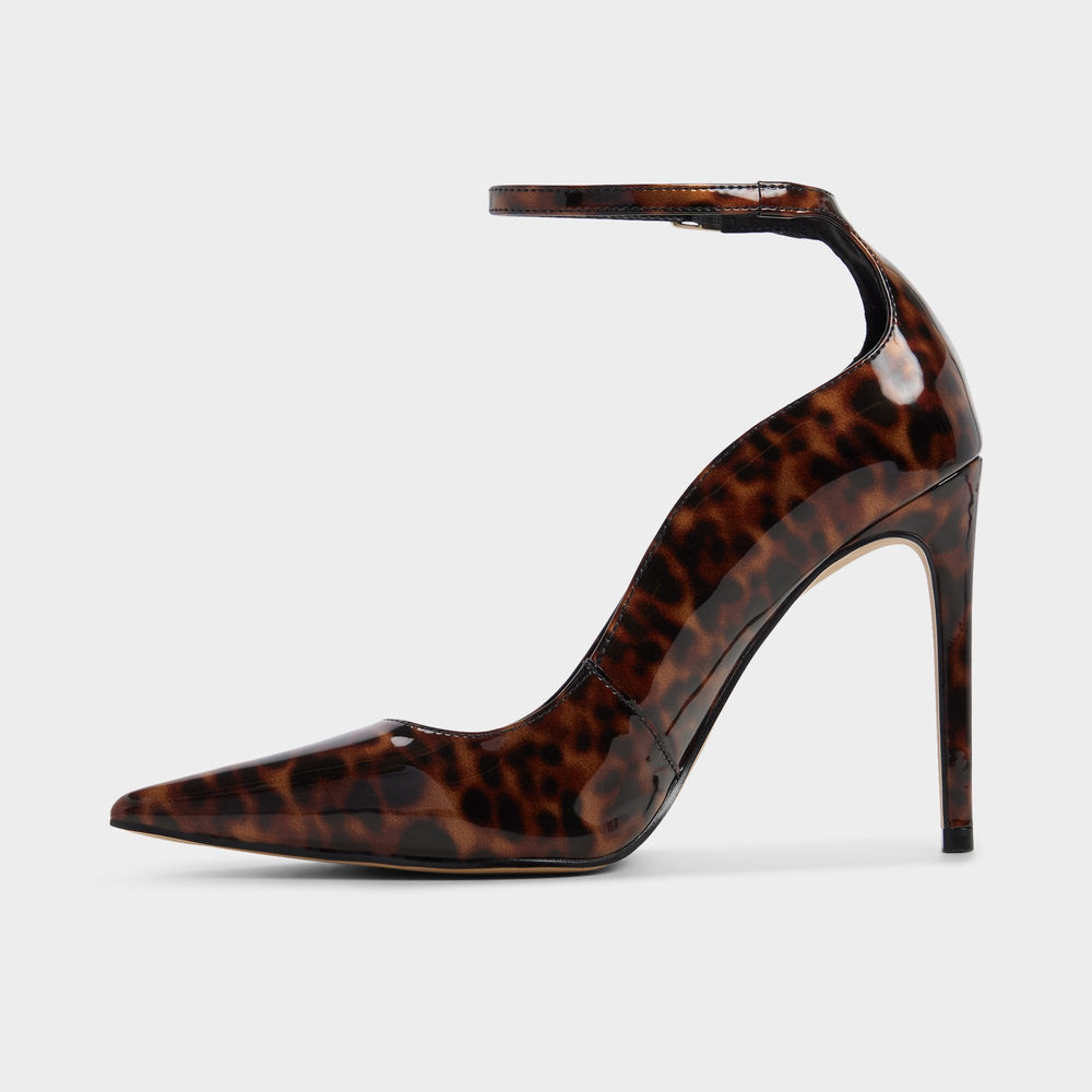 Antigua in Open Brown - Pump Stiletto heel