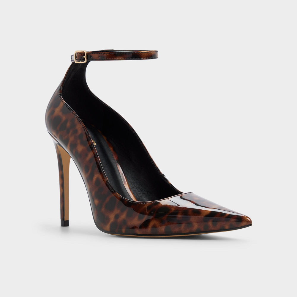 Antigua in Open Brown - Pump Stiletto heel