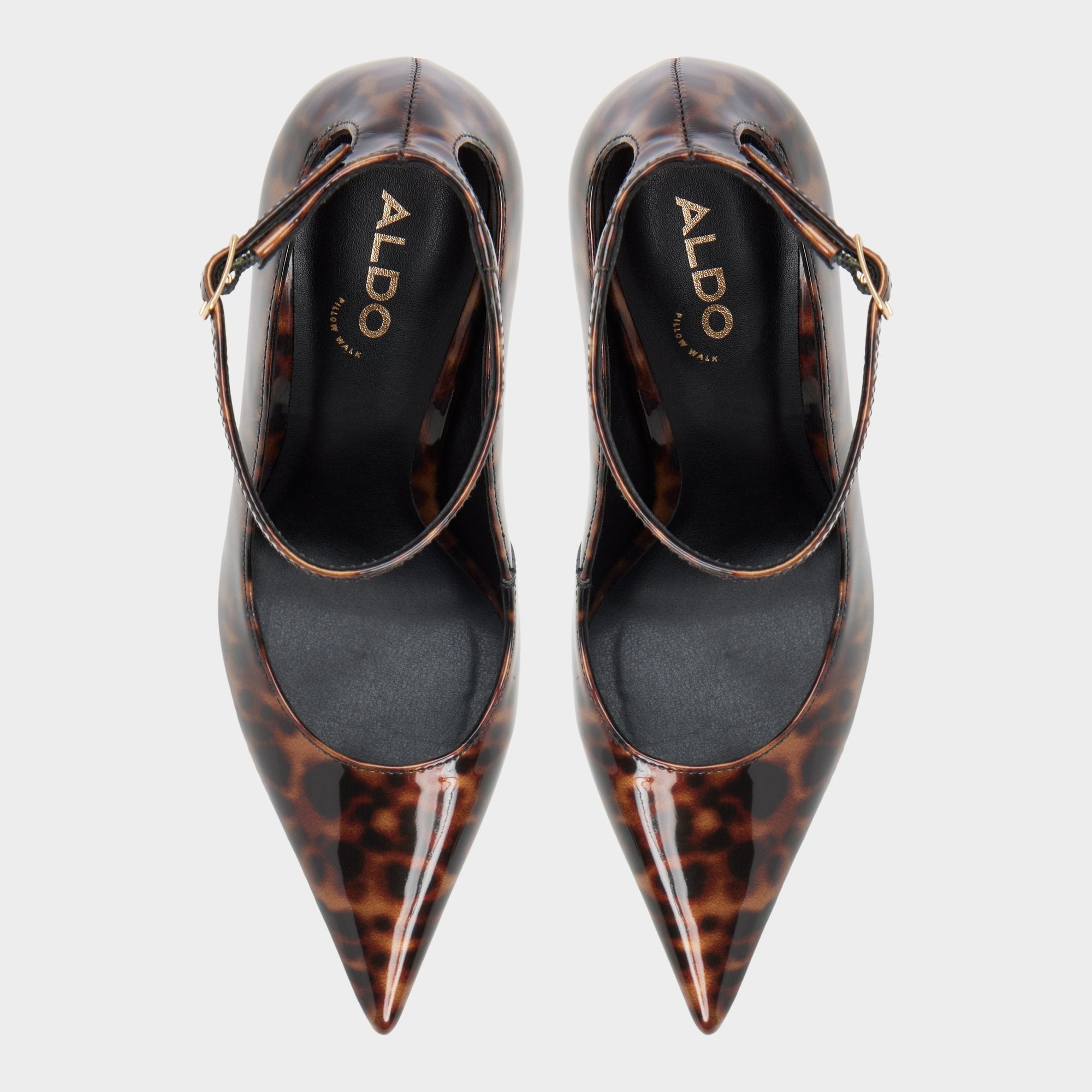 Antigua in Open Brown - Pump Stiletto heel