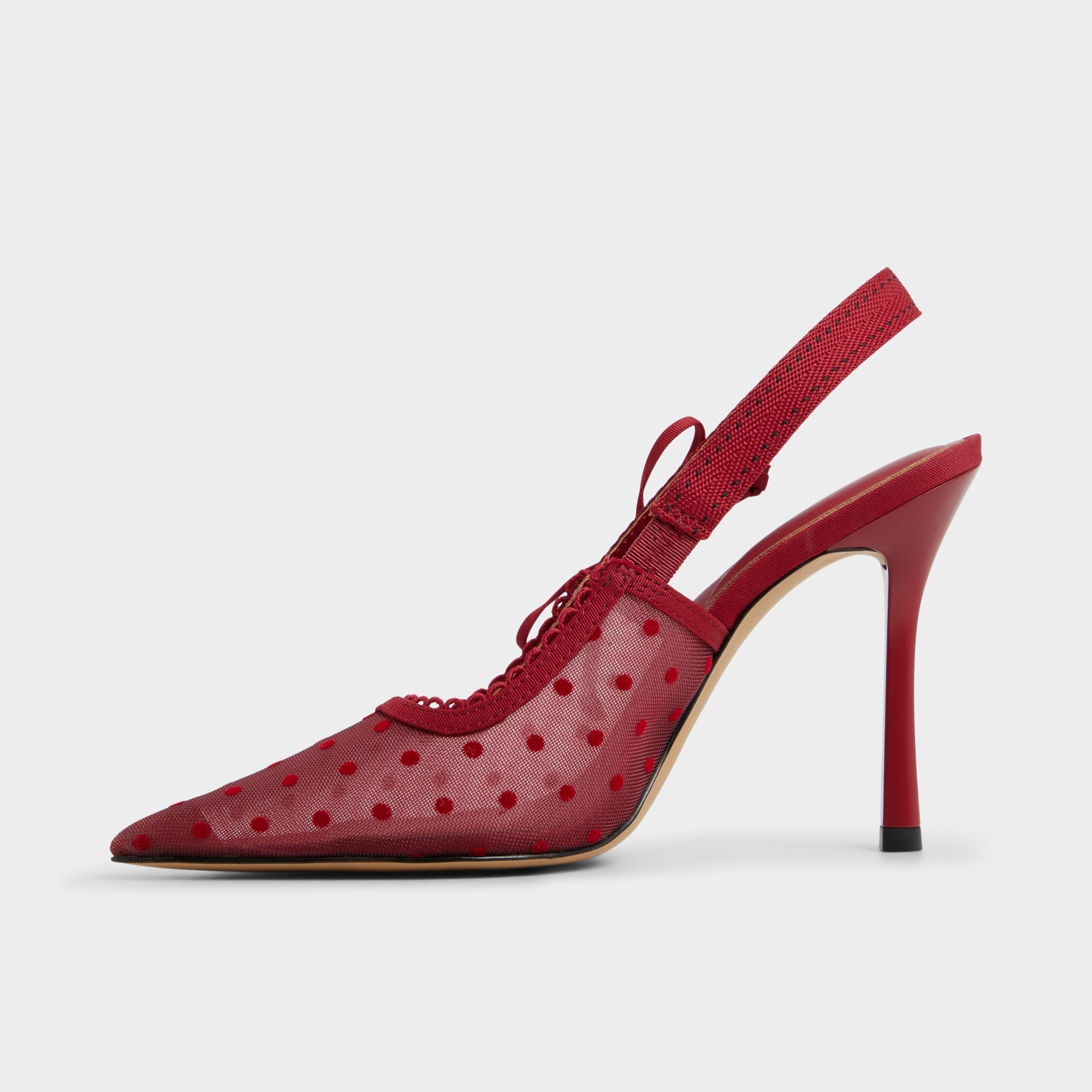 Stiletto heel Hennie in Dark Red 14151902 - Slingback heel