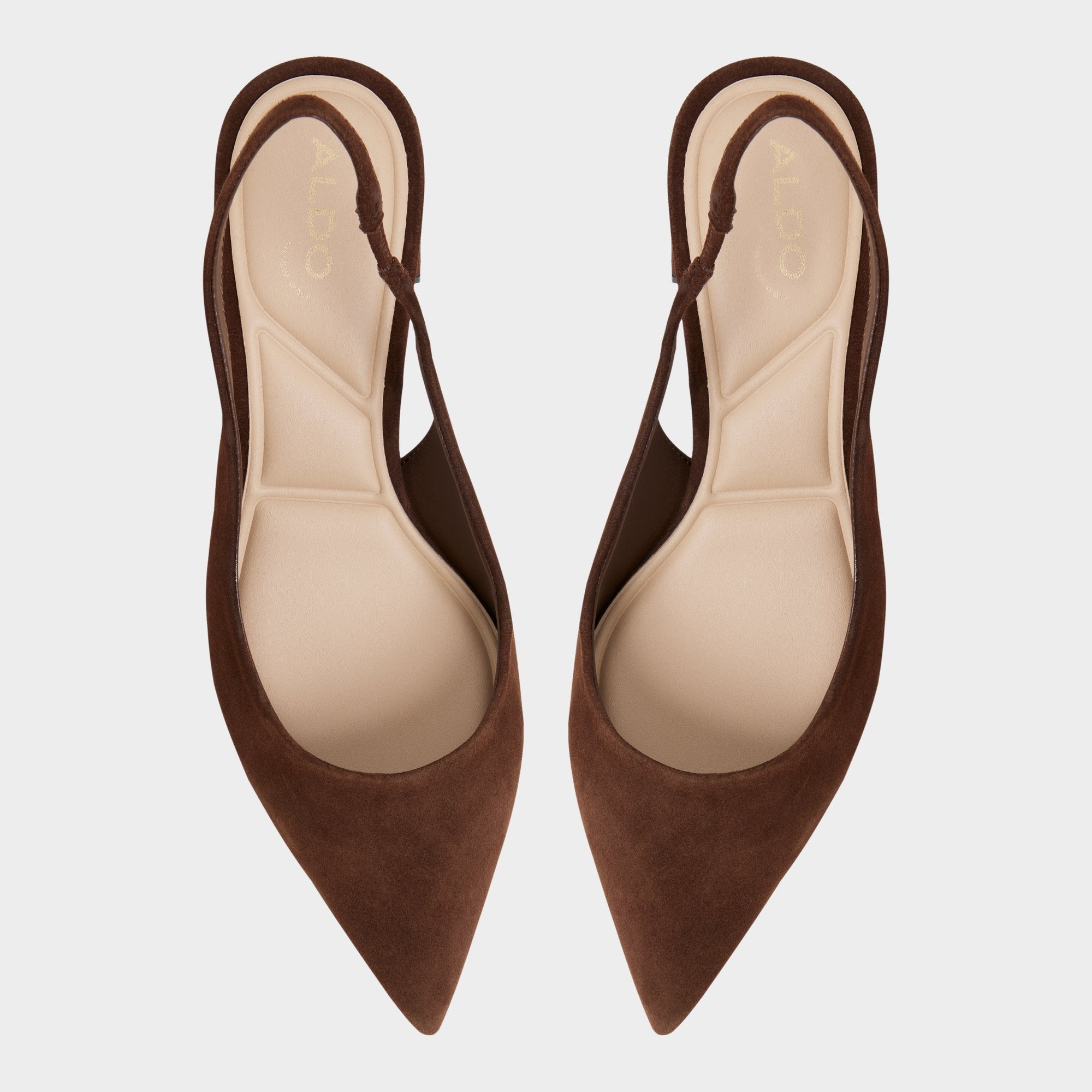 Block heel Uliana in Dark Brown - Slingback heel