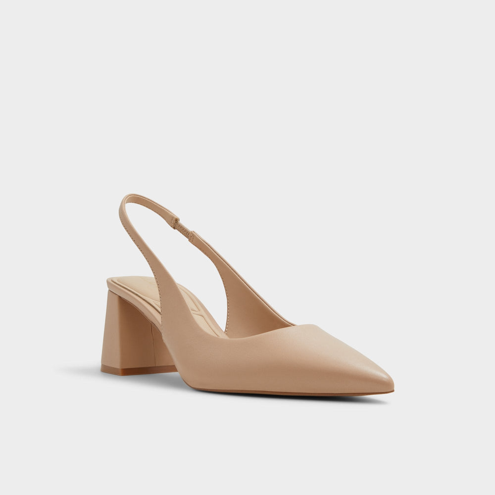 Uliana Beige Women's Block heels - Slingback heel Block heel