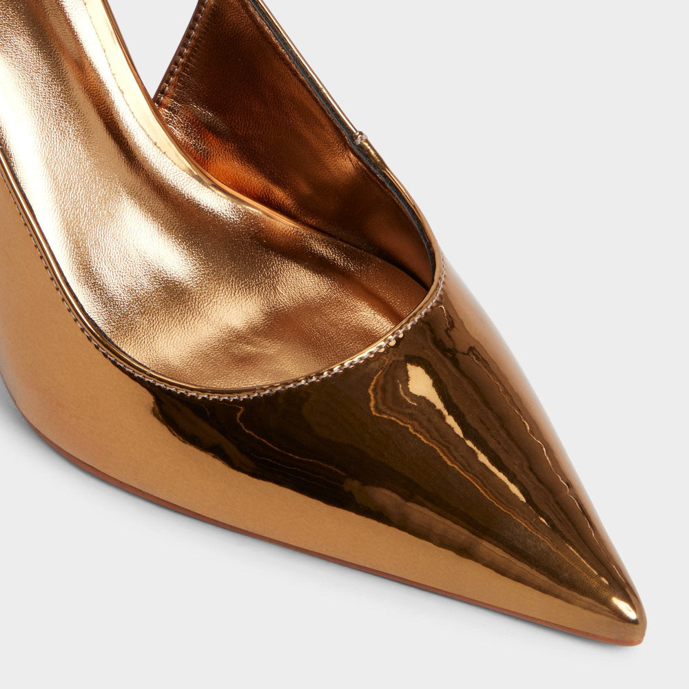 Seralina in Bronze - Slingback heel Stiletto heel