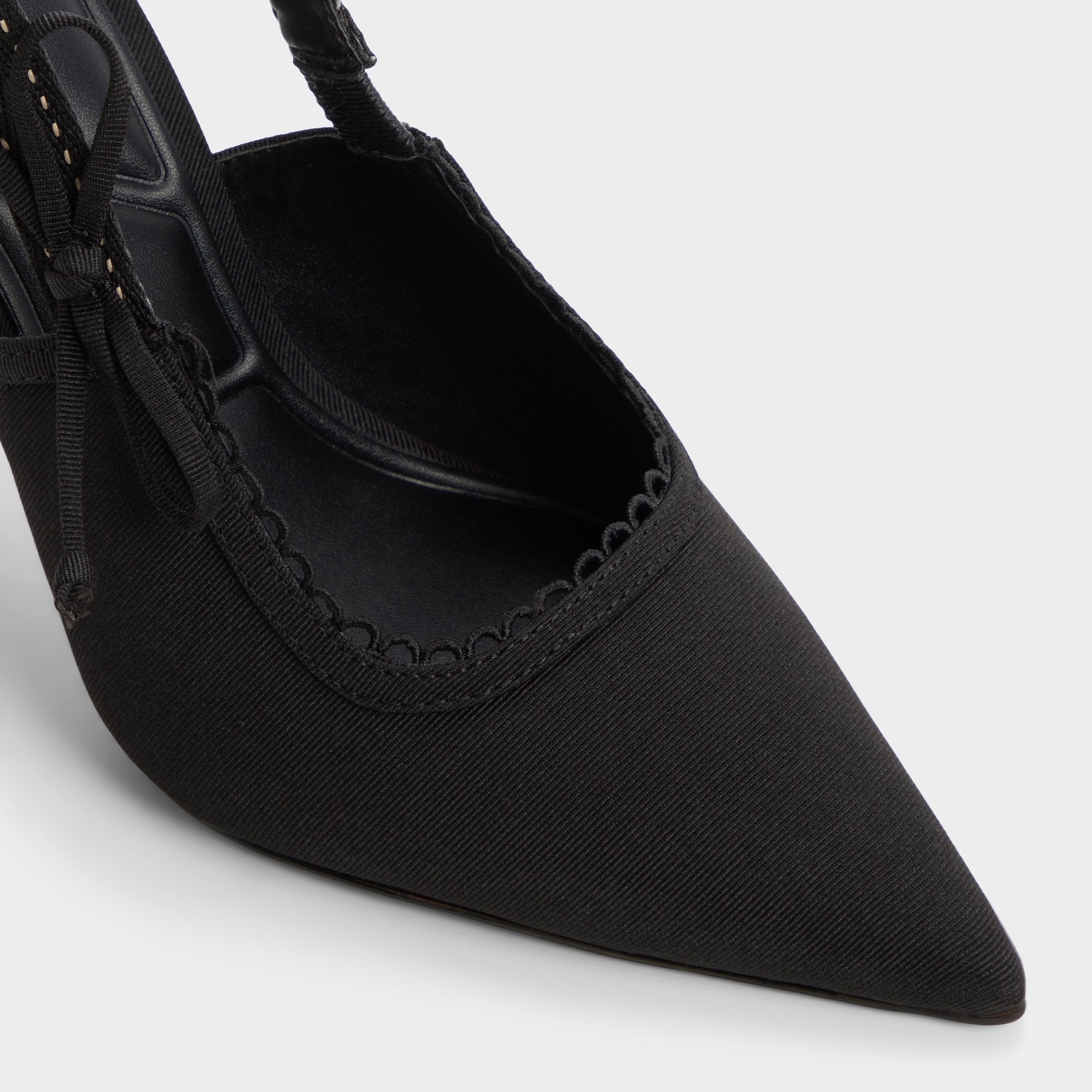 Hennie in Other Black - Slingback heel Stiletto heel