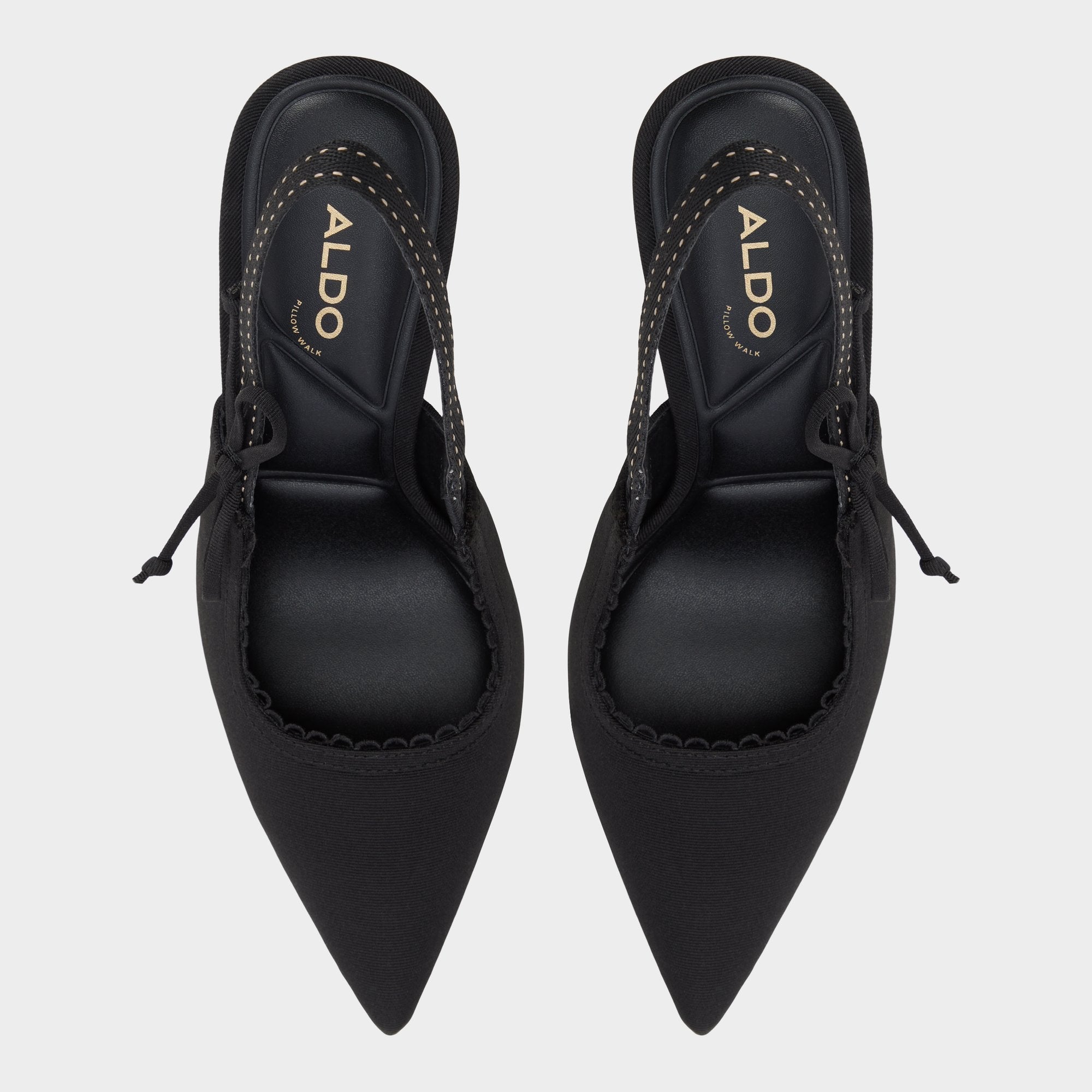 Hennie in Other Black - Slingback heel Stiletto heel