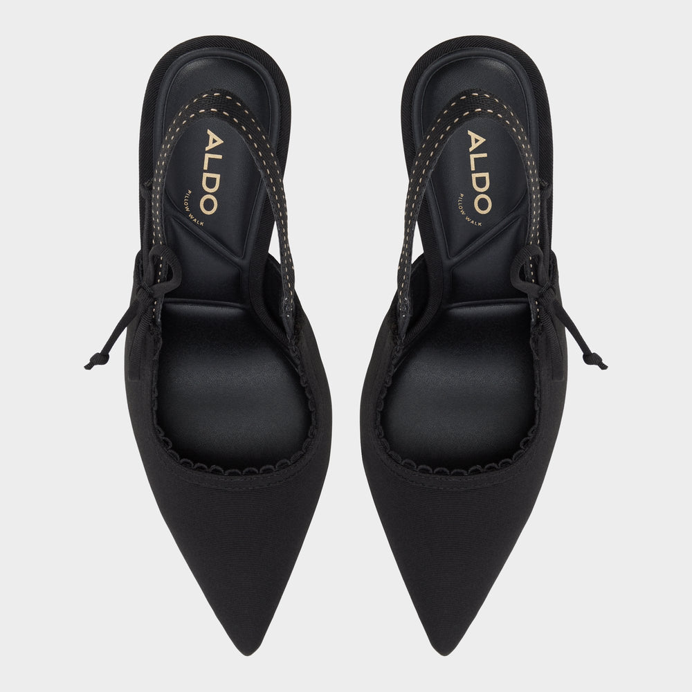 Hennie in Other Black - Slingback heel Stiletto heel