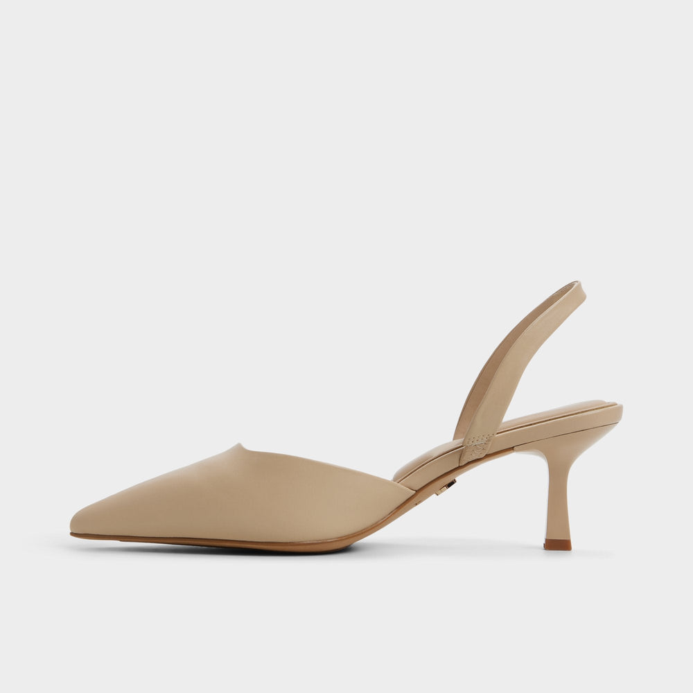 Kitten heel Gavedessi in Medium Beige - Slingback heel