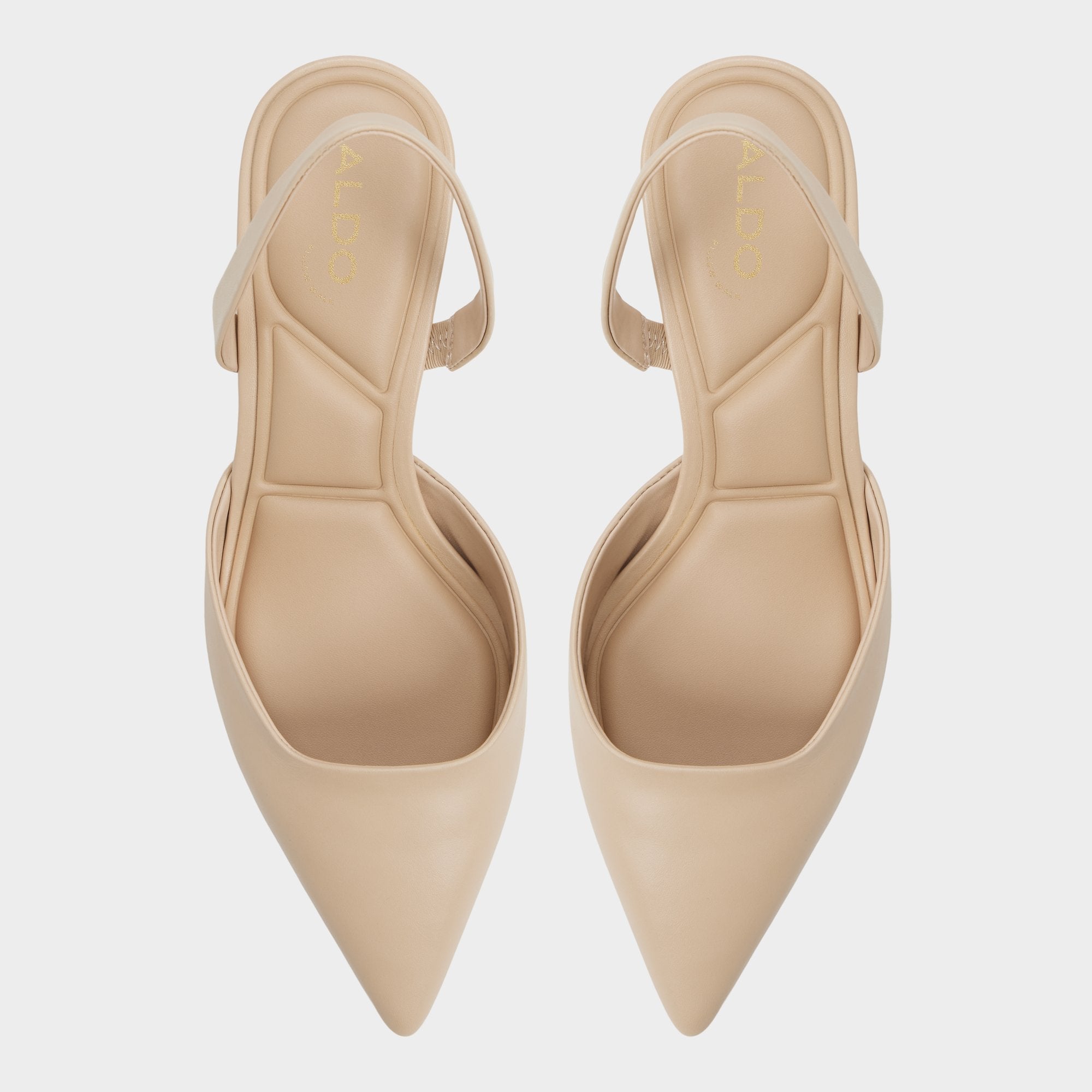 Kitten heel Gavedessi in Medium Beige - Slingback heel