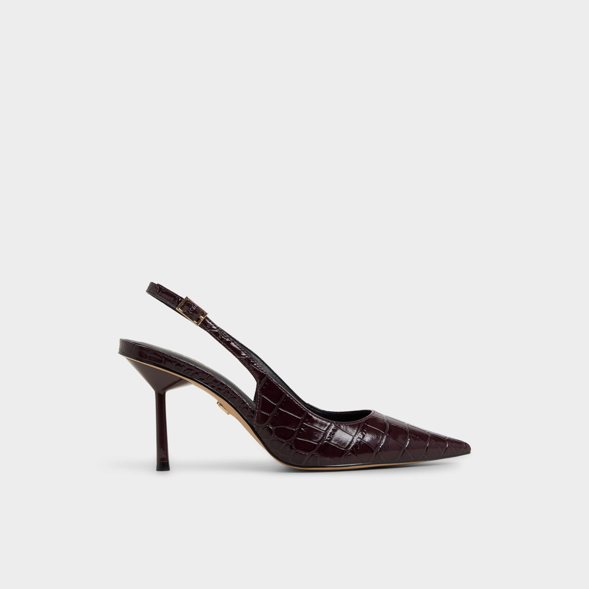 Seralina in Bordo - Slingback heel Stiletto heel