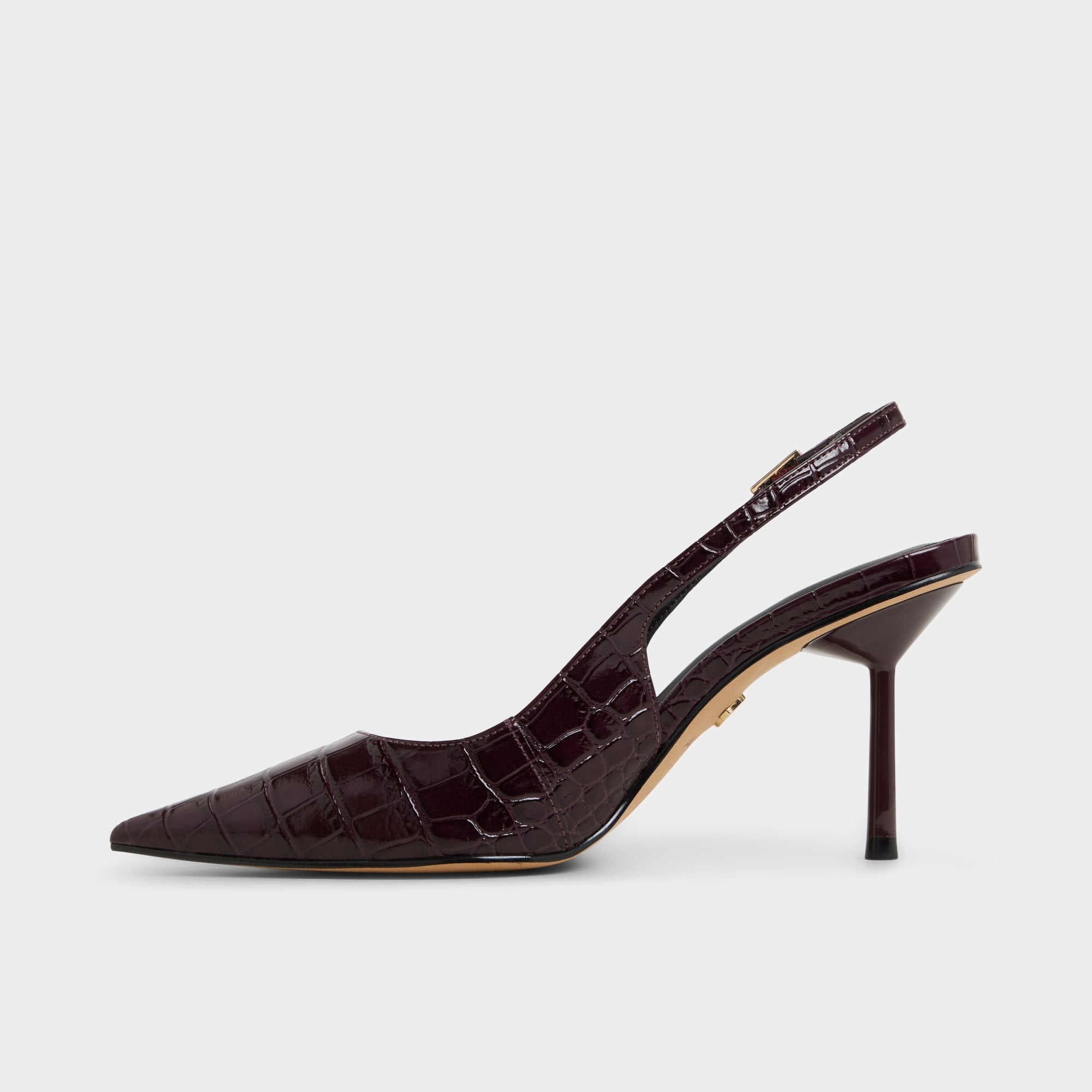 Seralina in Bordo - Slingback heel Stiletto heel