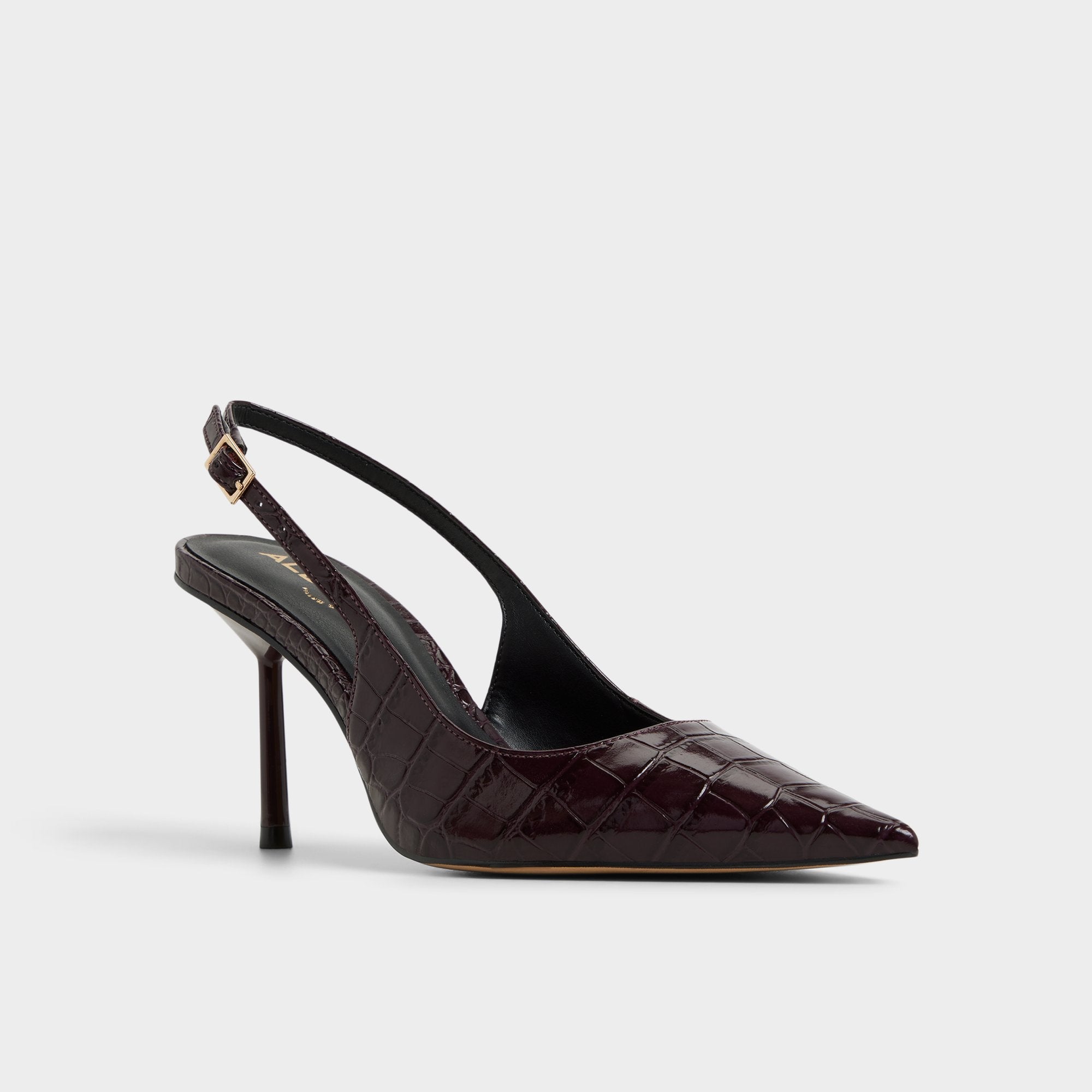 Seralina in Bordo - Slingback heel Stiletto heel