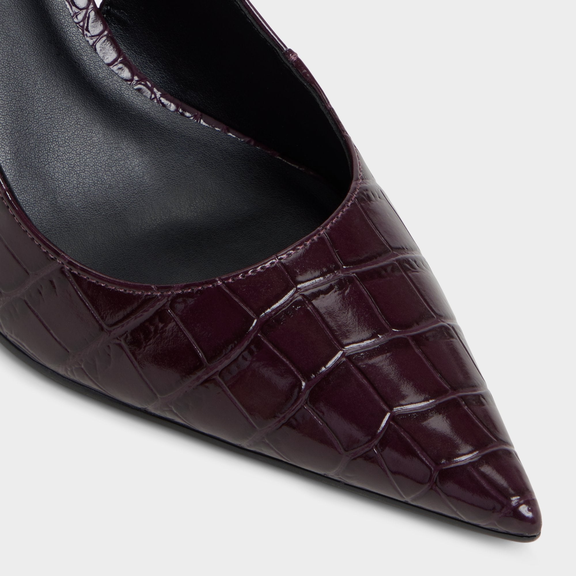 Seralina in Bordo - Slingback heel Stiletto heel