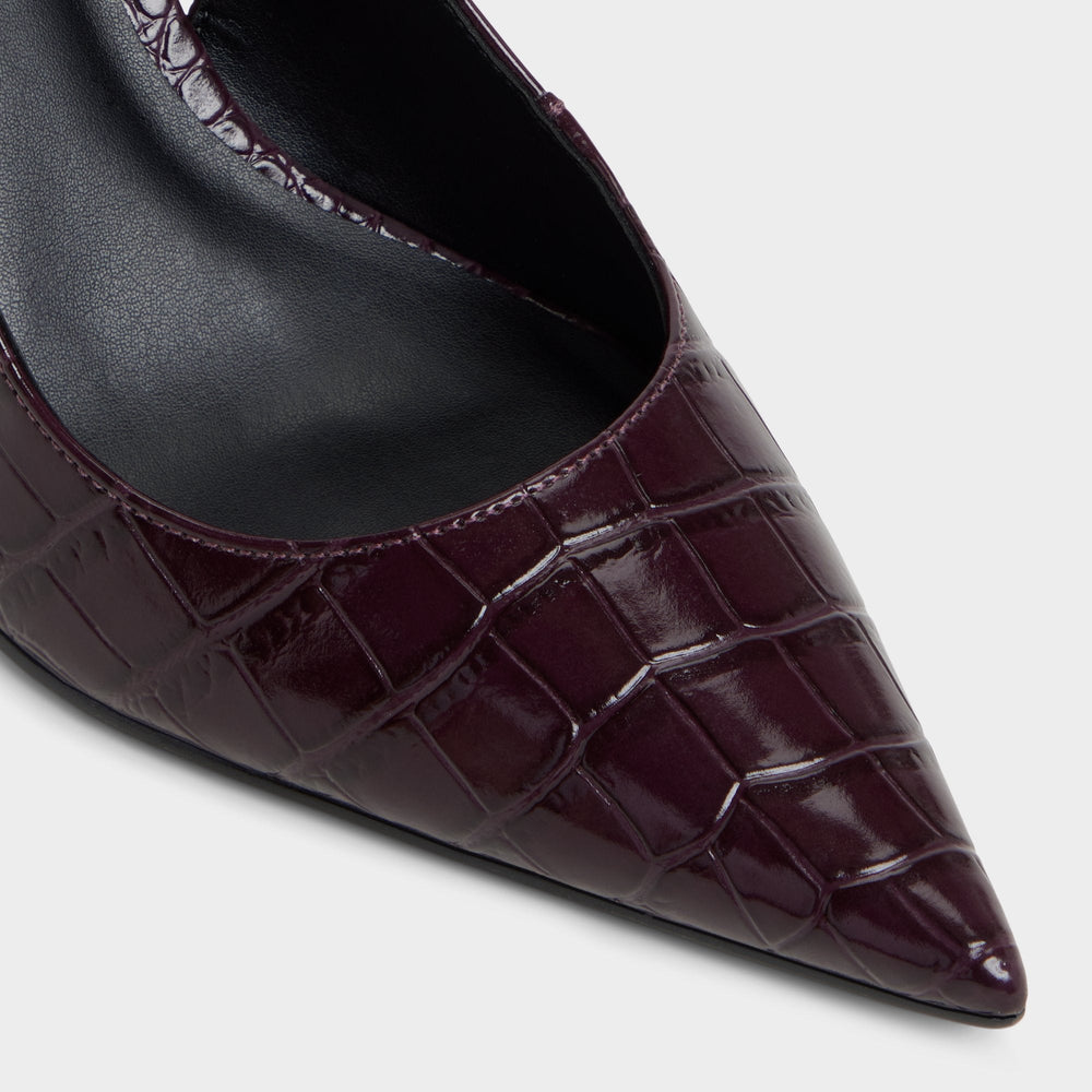 Seralina in Bordo - Slingback heel Stiletto heel