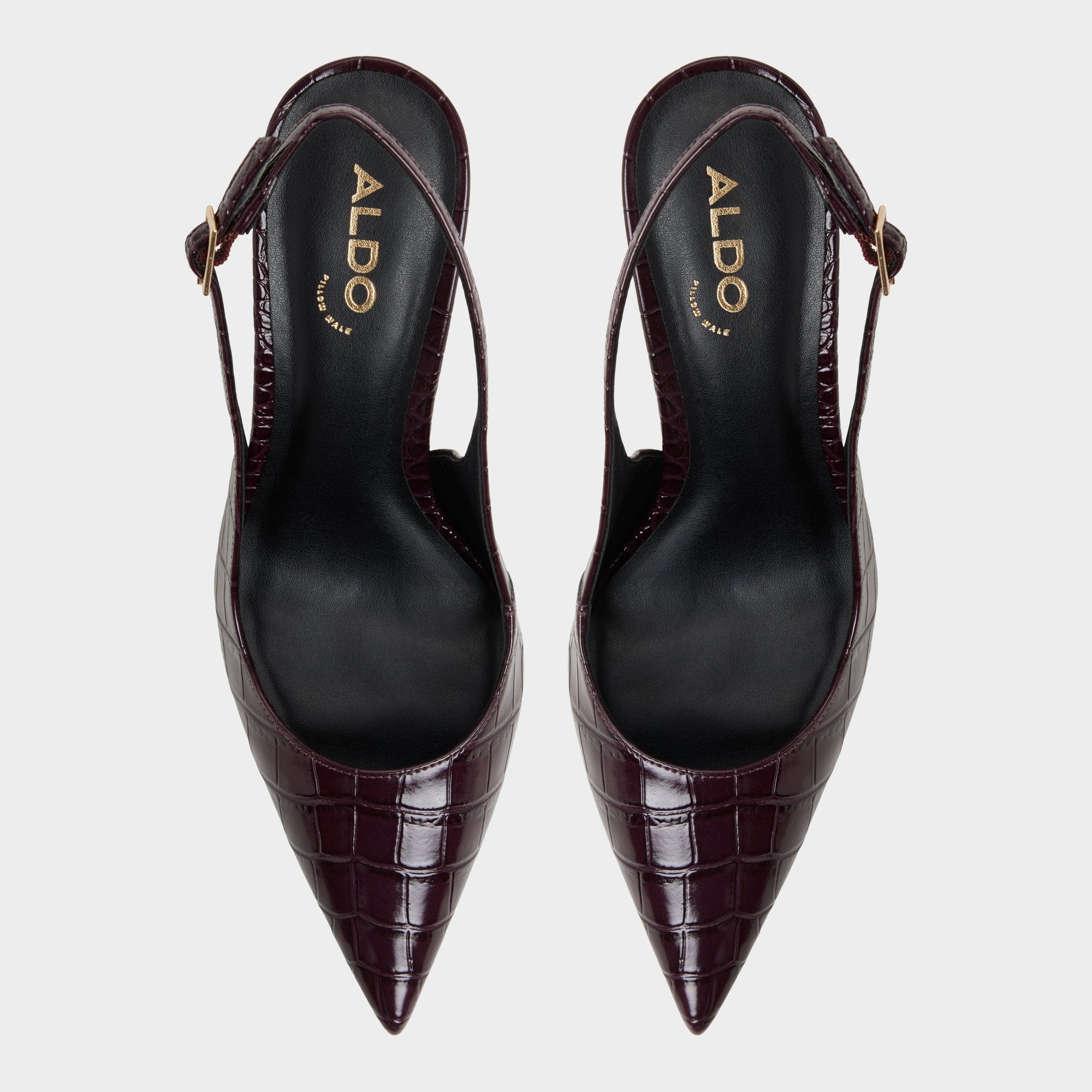 Seralina in Bordo - Slingback heel Stiletto heel