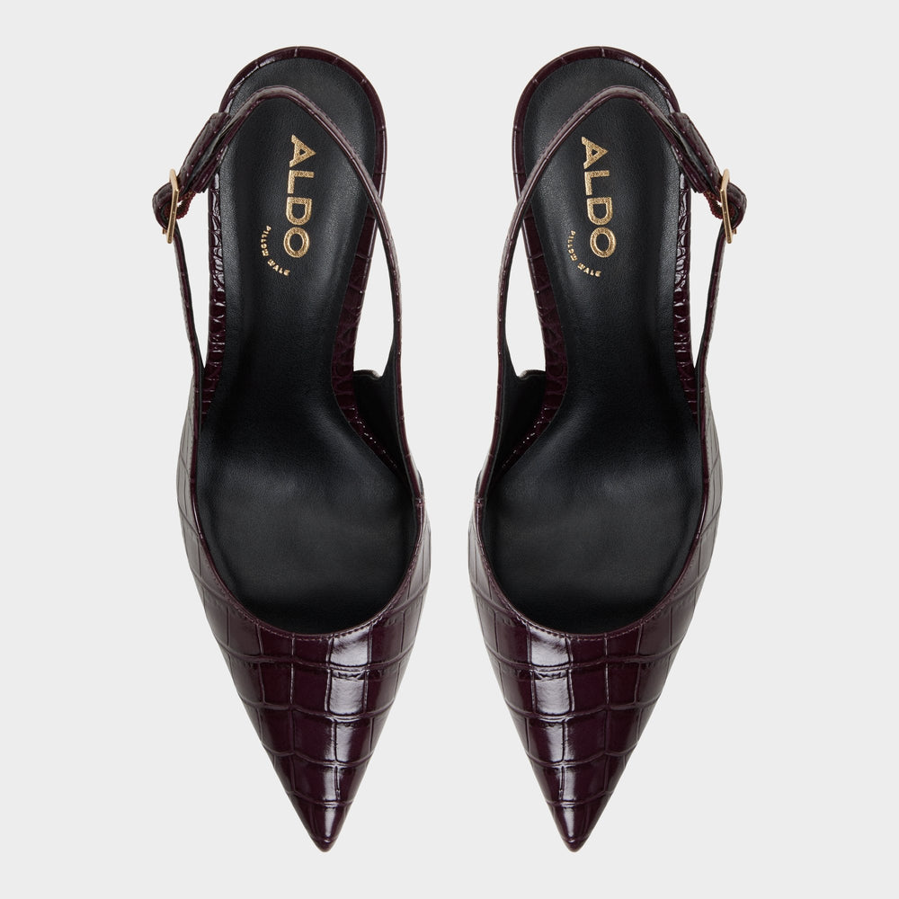 Seralina in Bordo - Slingback heel Stiletto heel