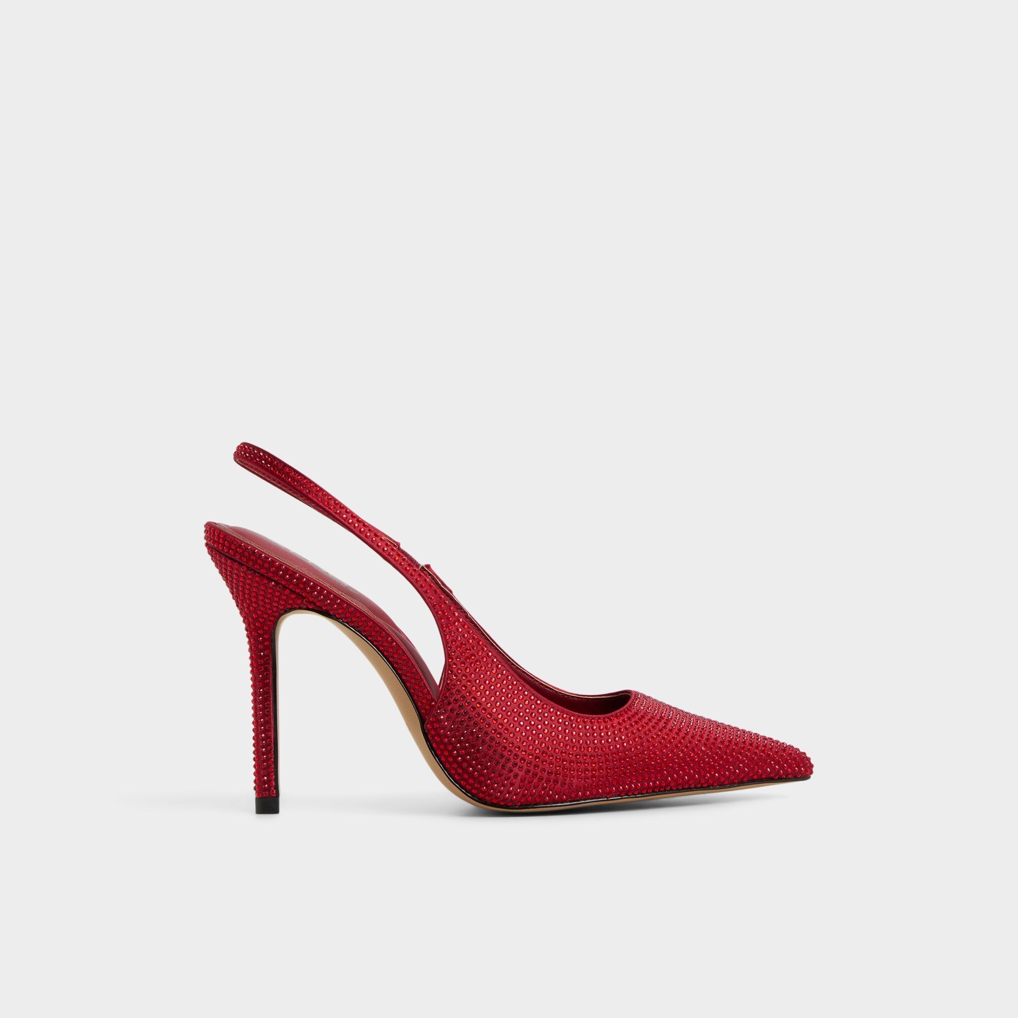 Lovebloom in Xt Dark Red - Slingback heel Stiletto heel