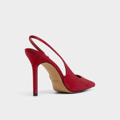 Lovebloom in Xt Dark Red - Slingback heel Stiletto heel