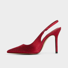 Lovebloom in Xt Dark Red - Slingback heel Stiletto heel