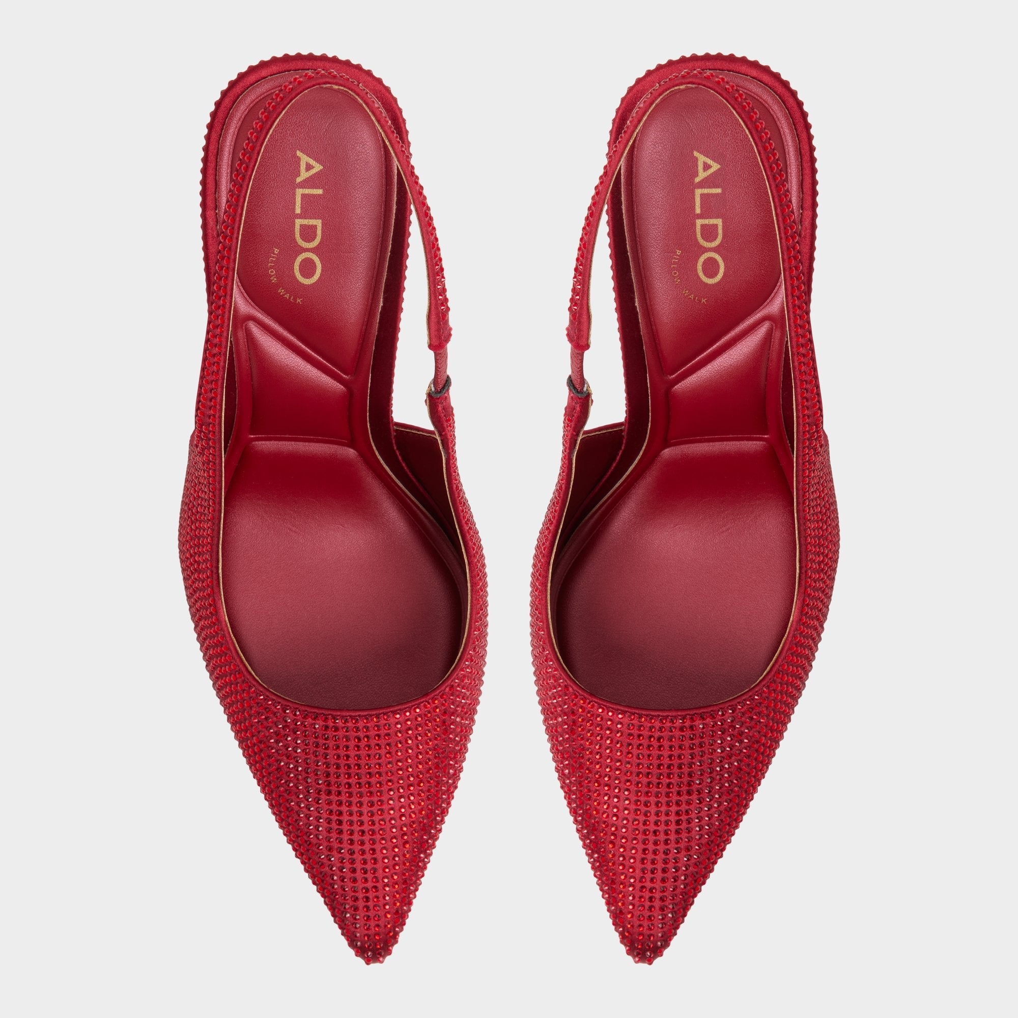 Lovebloom in Xt Dark Red - Slingback heel Stiletto heel