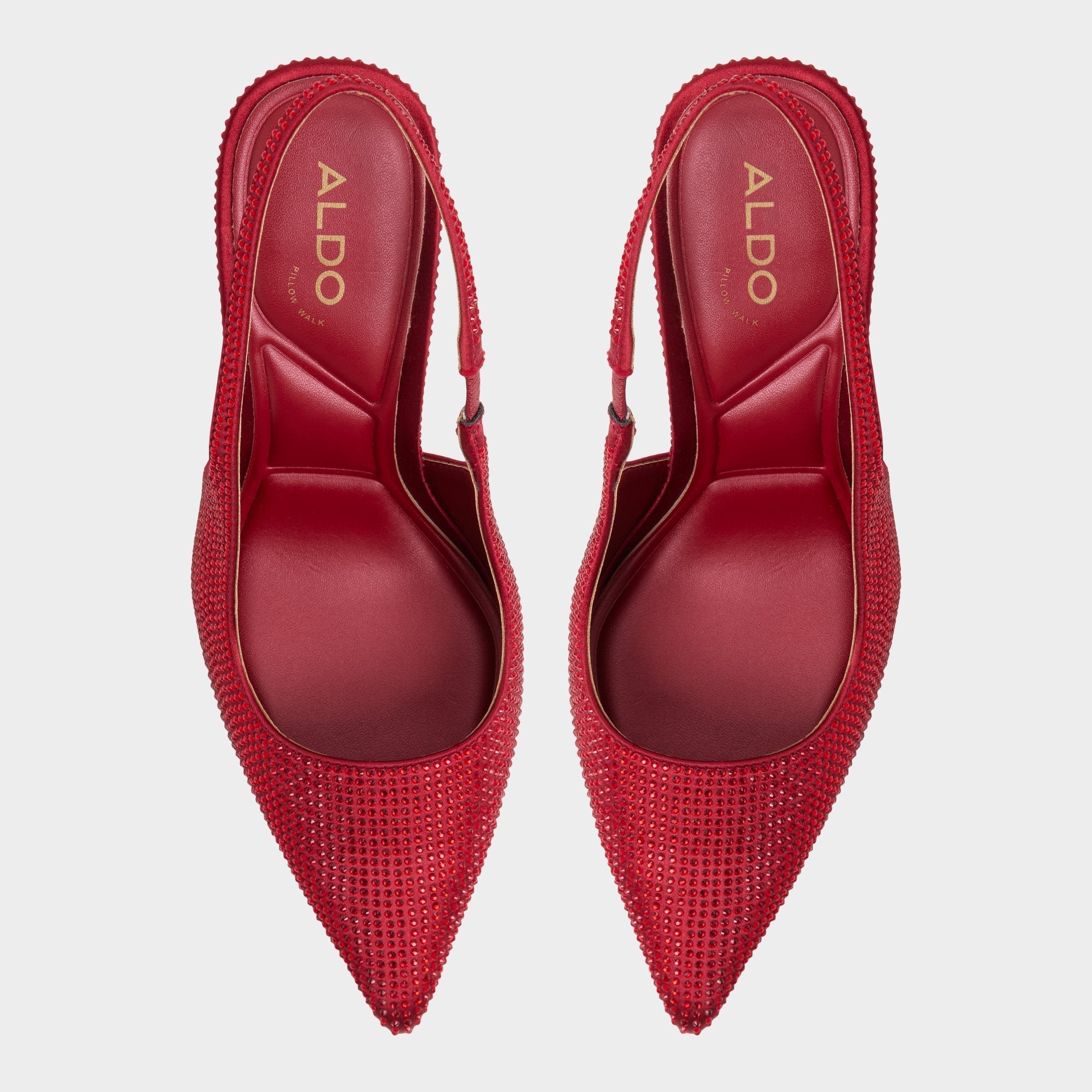 Lovebloom in Xt Dark Red - Slingback heel Stiletto heel