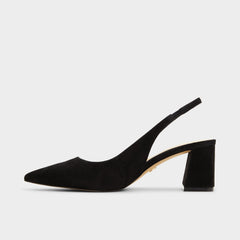 Uliana in Other Black - Slingback heel Block heel