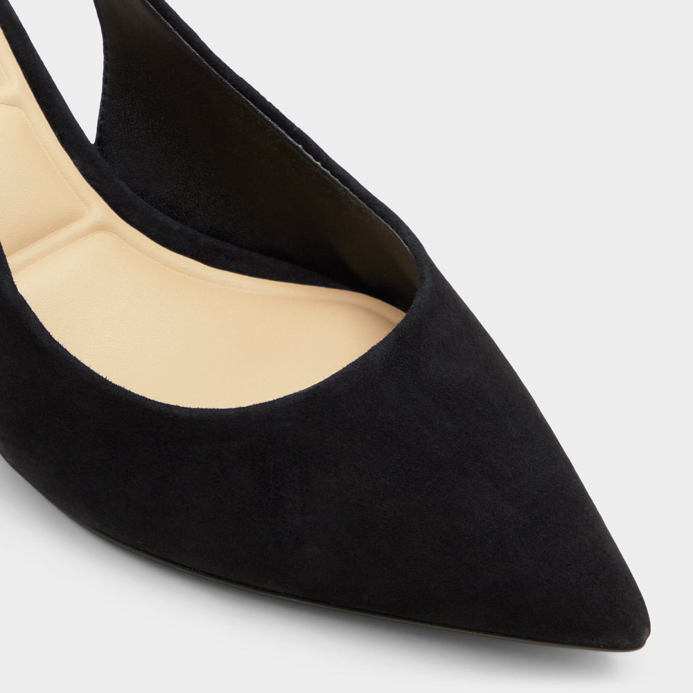 Uliana in Other Black - Slingback heel Block heel