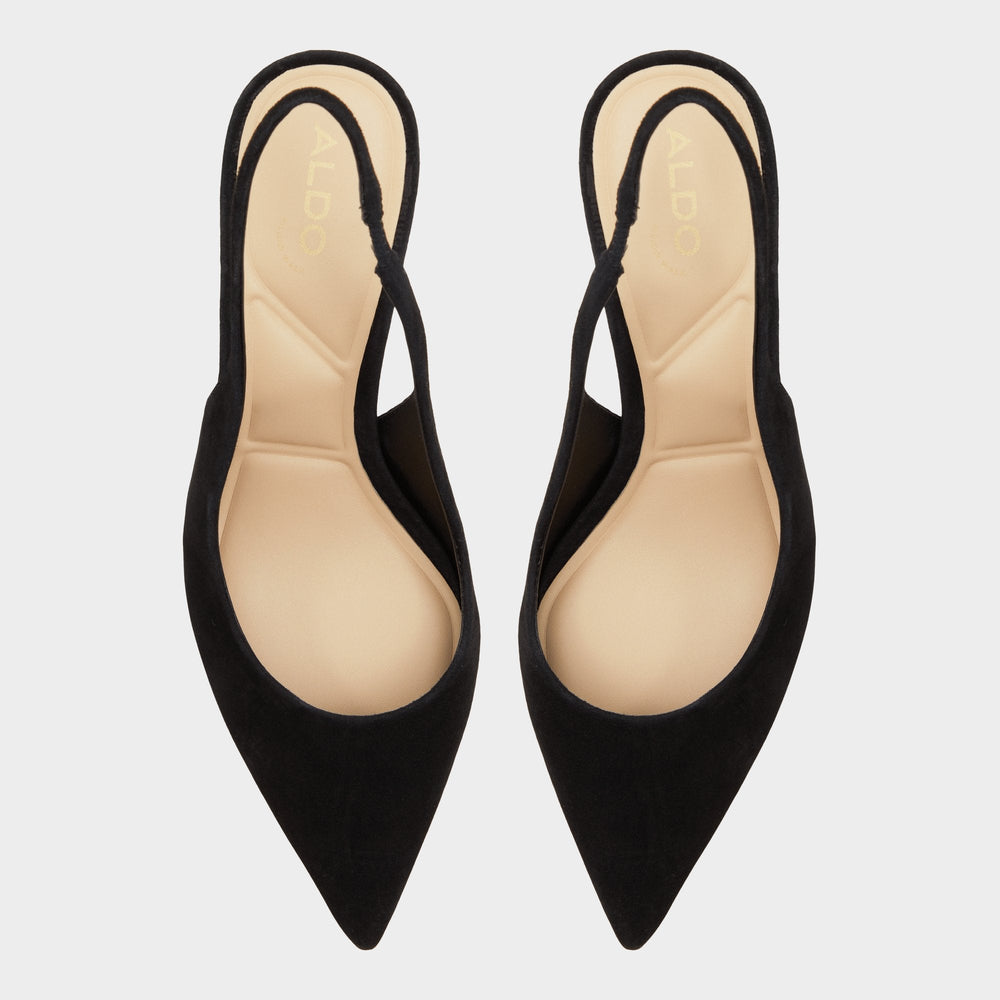 Uliana in Other Black - Slingback heel Block heel