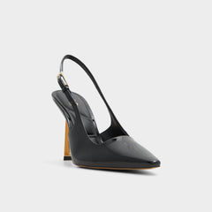Marysa Black Women's Slingbacks - Slingback heel Stiletto heel