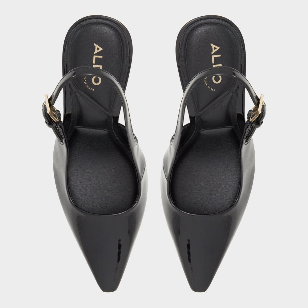 Marysa Black Women's Slingbacks - Slingback heel Stiletto heel