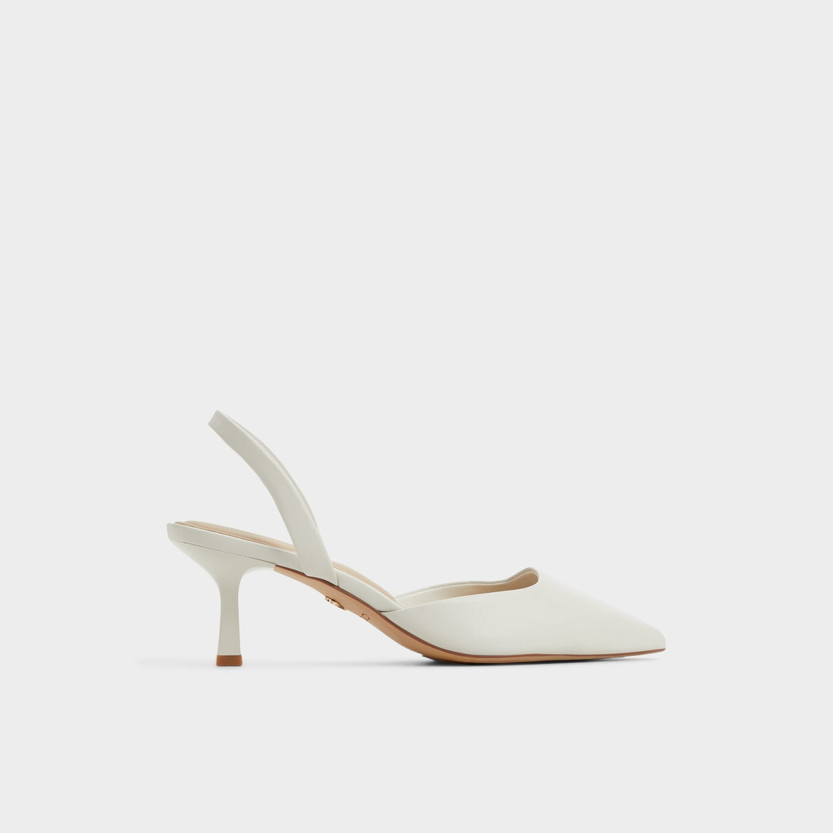Kitten heel Gavedessi Open White Women's Kitten heels - Slingback heel