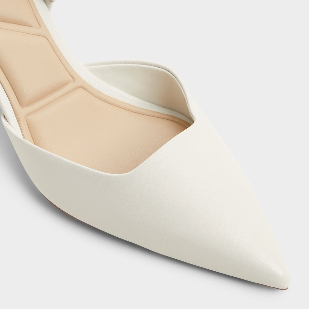 Kitten heel Gavedessi Open White Women's Kitten heels - Slingback heel