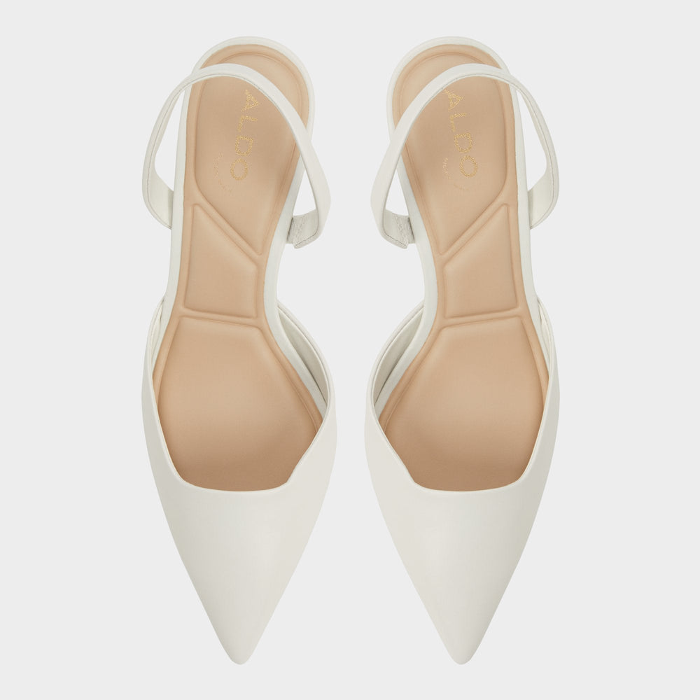 Kitten heel Gavedessi Open White Women's Kitten heels - Slingback heel