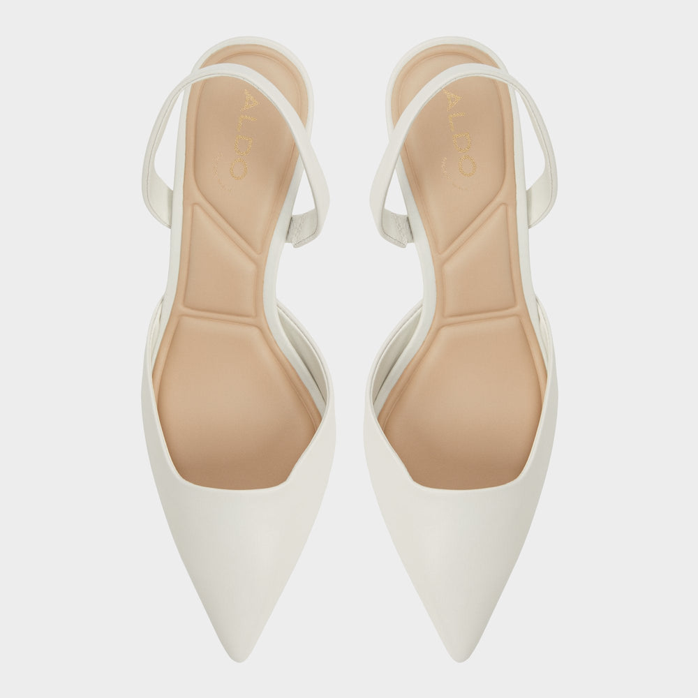 Kitten heel Gavedessi Open White Women's Kitten heels - Slingback heel