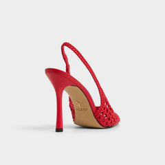 Petras Bright Red Women's Slingbacks - Slingback heel