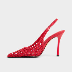 Petras Bright Red Women's Slingbacks - Slingback heel