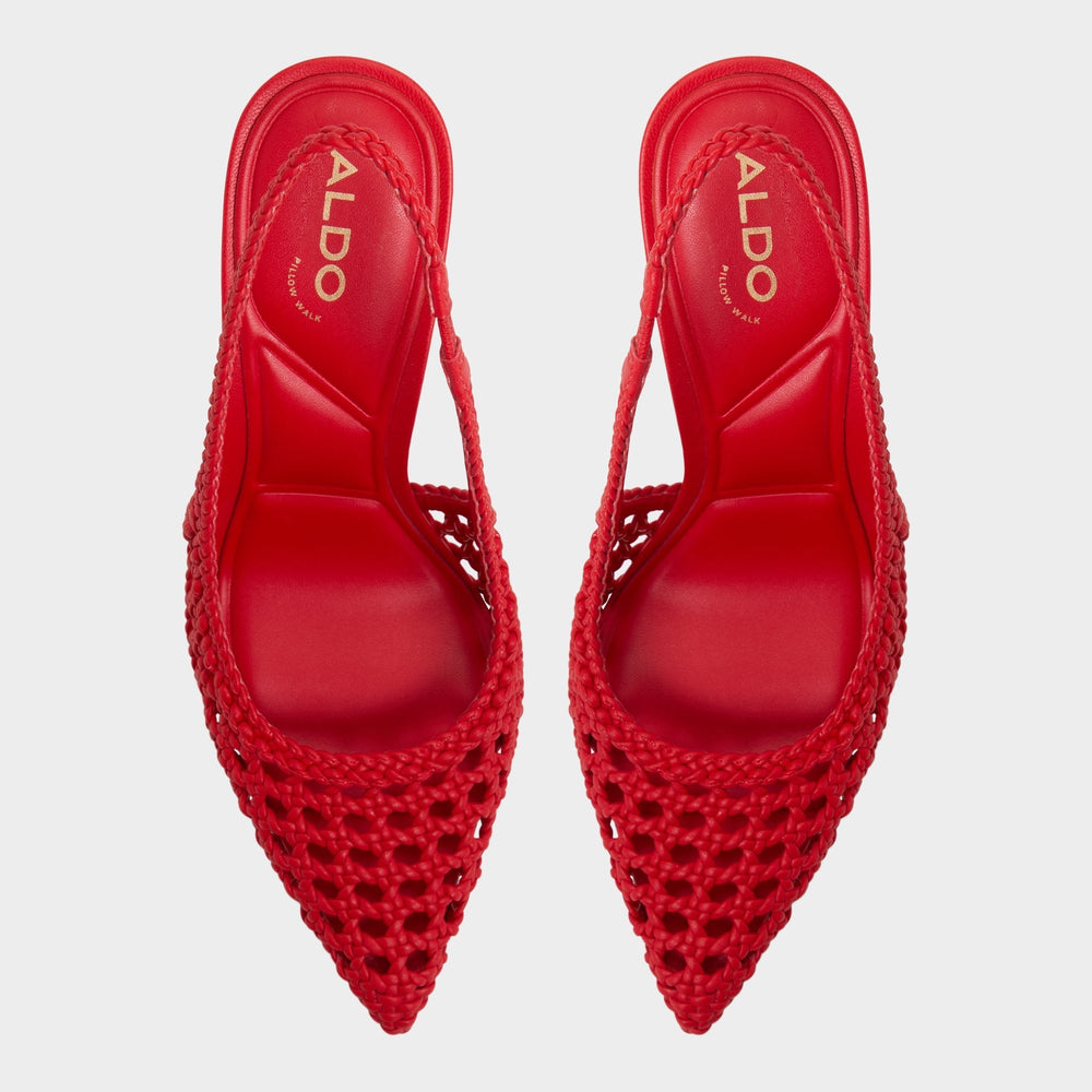 Petras Bright Red Women's Slingbacks - Slingback heel